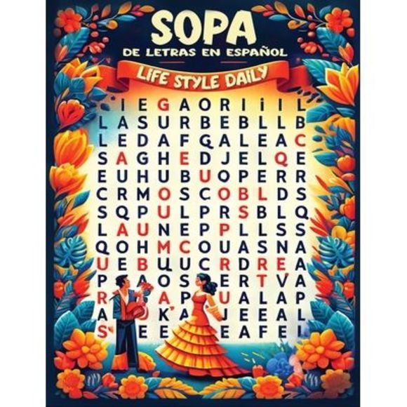 Sopa de Letras en Español: Español Libro Para Adultos Mantén tu Mente Bien Codif - Picture 1 of 1